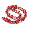 Baking Paint Glass Bumpy Beads Heart LAMP-V001-09H-3