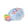 Translucent Cloud Resin Cabochons RESI-K019-03E-3