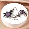 Natural Amethyst Dangle Earrings G-H359-07R-09-3