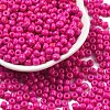 Baking Paint 6/0 Glass Seed Beads SEED-S004-Y7-1