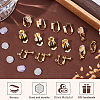 SOFPLATE 32Pcs 4 Style Brass Clip-on Earring Converters Findings KK-SP0001-28G-6