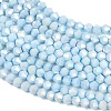 Electroplate Bicone Glass Beads Strands GL-T021-2.5x3mm-16-17-3