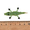 Glass Seed Beaded Big Pendants PALLOY-MZ01440-3