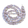 Transparency Electroplate Glass Beads Strands GLAA-T023-40B-05-2