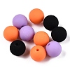 Rubberized Style Imitated Silicone Acrylic Beads MACR-T048-01A-05-1