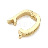Brass Micro Pave Clear Cubic Zirconia Enhancer Shortener Pendant Bails KK-I476-17G-2