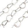 Rack Plating Brass Heart Link Chains CHC-N009-02P-1