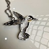Vintage Alloy Flying Bird Pendant Necklaces for Men Women SG2884-5