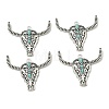 Bohemian Synthetic Turquoise Cattle Pendants FIND-Z112-01AS-2