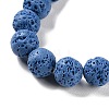 Synthetic Lava Rock Dyed Beads Strands G-H311-08C-09-4