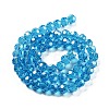 Electroplate Transparent Glass Beads Strands EGLA-A035-T10mm-A08-2