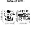 US 1 Set Barbecue PET Hollow Out Drawing Painting Stencils DIY-MA0001-83A-2