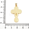 Brass Micro Pave Cubic Zirconia Pendants KK-K408-24B-G-3