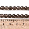 Natural Smoky Quartz Round Beads Strands X-G-E329-6mm-38B-3