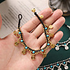 Bohemian Style Alloy Brass and Waxed Cord Charm Bracelets FS-WG541AE-02-2