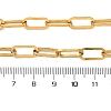 Unisex PVD Vacuum Plating 304 Stainless Steel Paperclip Chain Necklaces NJEW-H215-02G-4