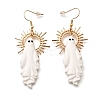 Halloween Ghost Alloy Dangle Earrings X-EJEW-K316-02G-2