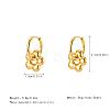 304 Stainless Steel Hoop Dangle Earrings for Women AF5026-4-2