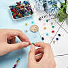 HOBBIESAY 250Pcs 10 Colors Transparent Glass Beads Sets GLAA-HY0001-16-3