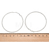 304 Stainless Steel Big Hoop Earrings with 316 Surgical Stainless Steel Pins for Women SA-CBAB549-01P-5