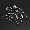 Stainless Steel Nose Studs Nose Piercing Jewelry AJEW-D005-1-1