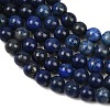 16 inch Grade A Round Dyed Natural Lapis Lazuli Beads Strand GSR6mmC123-7