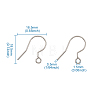 Stainless Steel Earring Hooks STAS-TAC0002-01P-8