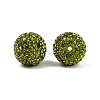 Grade A Rhinestone Pave Disco Ball Beads RB-Q105-3-3