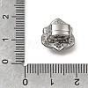 Brass Micro Pave Clear Cubic Zirconia Slide Charms CU-CBA4292-01P-3