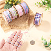 5 Rolls 5 Colors Segment Dyed Macrame Cotton Cord OCOR-TA0004-05C-7