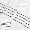 100Pcs Iron Ball Chains with Connectors IFIN-SP0001-67EB-5