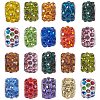 Polymer Clay Rhinestone European Beads CPDL-NB0001-07-1