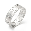 304 Stainless Steel Hinged Bangles with Polymer Clay Rhinestones for Women BJEW-Z080-04P-4