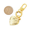 2Pcs 2 Colors 316 Stainless Steel Heart Locket Pendant Decorations HJEW-JM02391-4