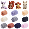 50G 10 Colors Needle Felting Wool Roving DIY-CP0013-77A-1
