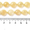 Natural Yellow Jade Beads Strands G-H005-B05-01-5