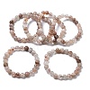 Natural Rutilated Quartz Round Beads Stretch Bracelets for Women BJEW-Z158-03D-02-4