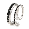 304 Stainless Steel Open Cuff Ring for Women RJEW-F166-09P-01-1