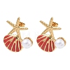 304 Stainless Steel Stud Earrings for Women EJEW-F411-03G-4
