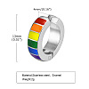 304 Stainless Steel Enamel Cuff Earrings FS-WGDD905-04-1