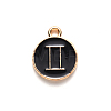 Alloy Enamel Pendants X-ENAM-S124-01B-08I-2