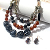 Acrylic Beaded Multilayer Necklaces & Dangle Earrings Sets for Women WGE7314-03-2