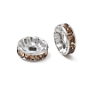 304 Stainless Steel Rhinestone Spacer Beads RB-CBA18B7-01P-09-2