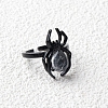 Natural Quartz Crystal Spider Open Cuff Rings PW-WGC70E9-24-1