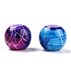 Drawbench Glass Round Beads GLAD-WH0001-01-16-3