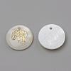 Freshwater Shell Pendants SHEL-Q010-012G-2