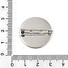 304 Stainless Steel Brooch Cabochon Settings STAS-E547-08F-P-4