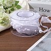 Polyester Flower Lace Ribbon OCOR-WH0097-21-4