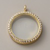 Alloy Crystal Rhinestone Locket Pendants FIND-WH0061-78G-1