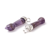 Natural Amethyst Pendants G-K322-01C-3